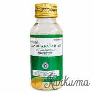Гандхака Тайлам Коттаккал - масло от кожных заболеваний (Gandhaka Thailam Kottak