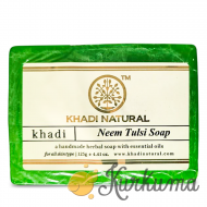 Мыло Кхади "Ним и Тулси" 125г (Khadi NEEM TULSI SOAP)