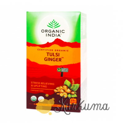 Чай Органик Индия "Туласи имбирь" 25 пакетиков (Tulsi Ginger)