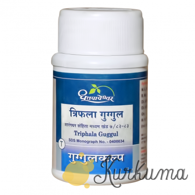 "Трифала Гуггул" производитель "Дутапапешвар", 60 таблеток (Triphala Guggul Dhoo